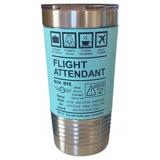 'Flight Attendant' Tumbler